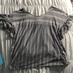 Small Lucky brand striped blue blouse